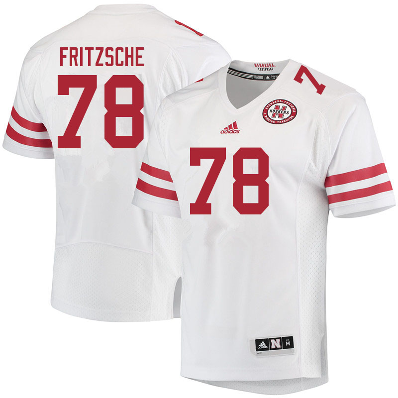 Women #78 Jimmy Fritzsche Nebraska Cornhuskers College Football Jerseys Sale-White